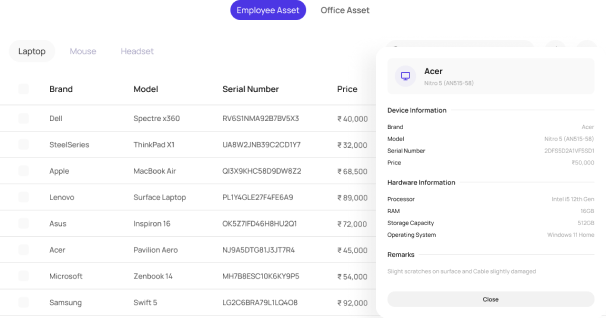 Assets Management